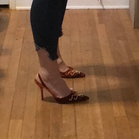 Baby Phat Multi-textured Slingbacks Fits 8-9 - Picture 8 of 8